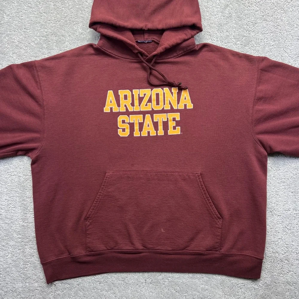 VINTAGE Y2k Champion Arizona State Hoodie Size Large? Sun Devils College NCAA - Picture 2 of 14
